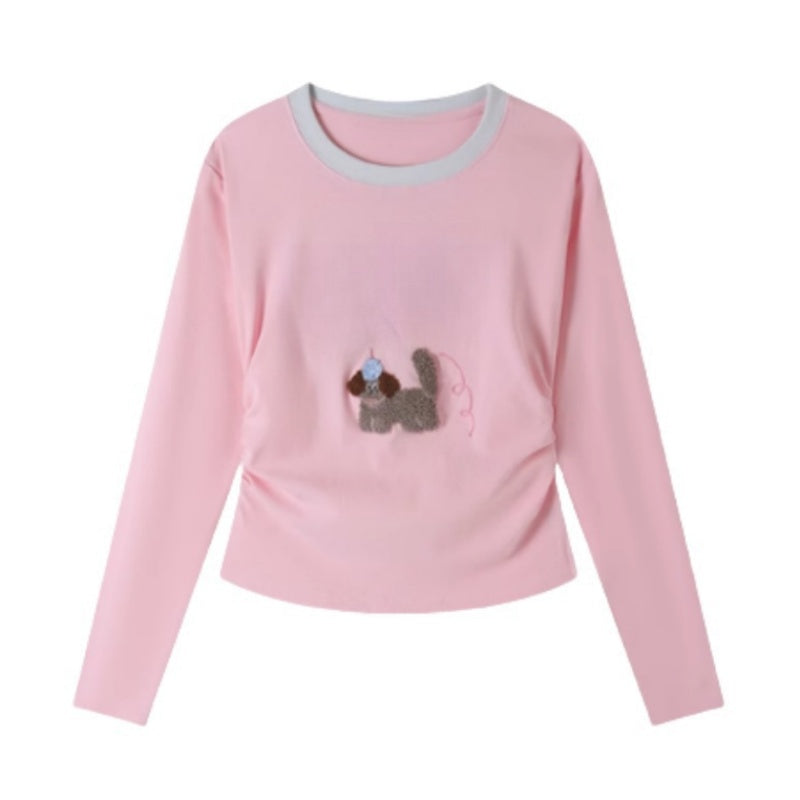 Adorable Puppy Print Long Sleeve