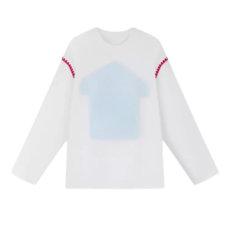 Color Panel Casual Long Sleeves
