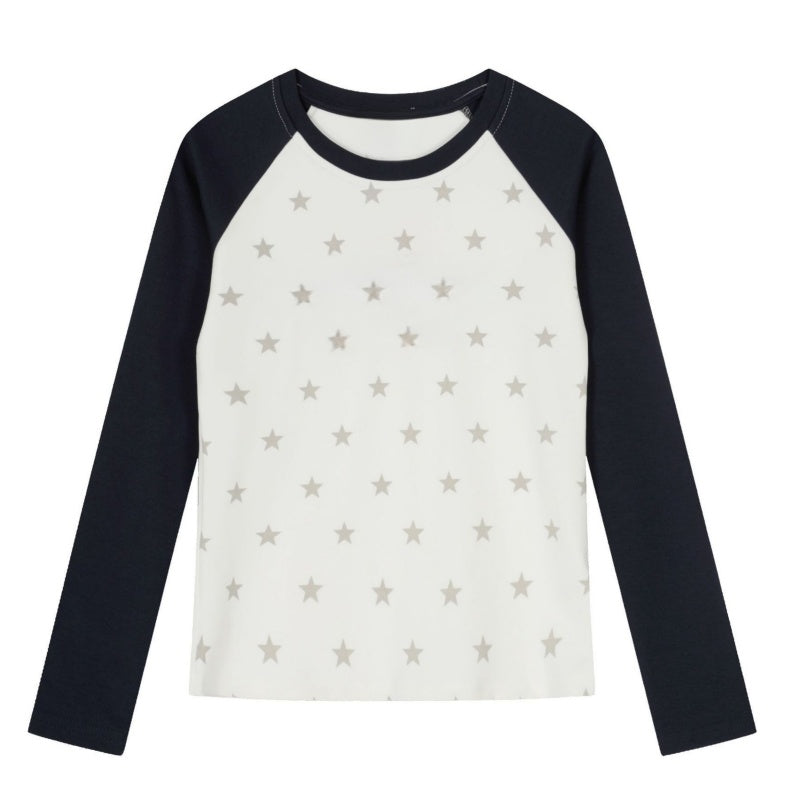 Grey Star Pattern Thin Long Sleeves